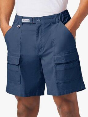 New Columbia Men's Shorts Medium Fishing Sportsman hiking boating Flat Front
